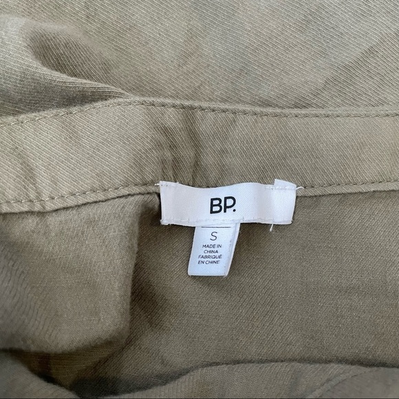 BP Olive Green Off Shoulder Flowy Blouse - Picture 4 of 6